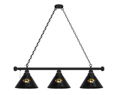 University of Missouri Tigers Logo 3 Shade Billiard Table Light