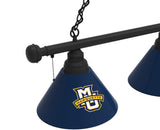 Marquette Billiard Light | Golden Eagles 3 Shade Pool Table Light