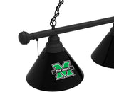 Marshall Billiard Light | Thundering Herd 3 Shade Pool Table Light
