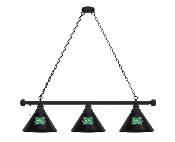 Marshall Billiard Light | Thundering Herd 3 Shade Pool Table Light