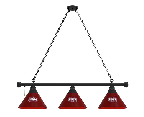 Mississippi State Billiard Light | MSU Bulldogs 3 Shade Pool Table Light