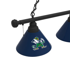 Notre Dame Leprechaun Billiard Lamp | UND 3 Shade Pool Table Light