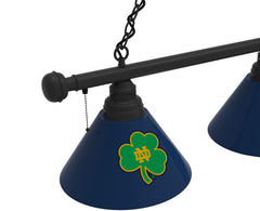 Notre Dame Billiard Lamp | UND Shamrock 3 Shade Pool Table Light