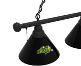 North Dakota State Billiard Light | NDSU Black 3 Shade Pool Table Light