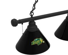 North Dakota State Billiard Light | NDSU Black 3 Shade Pool Table Light