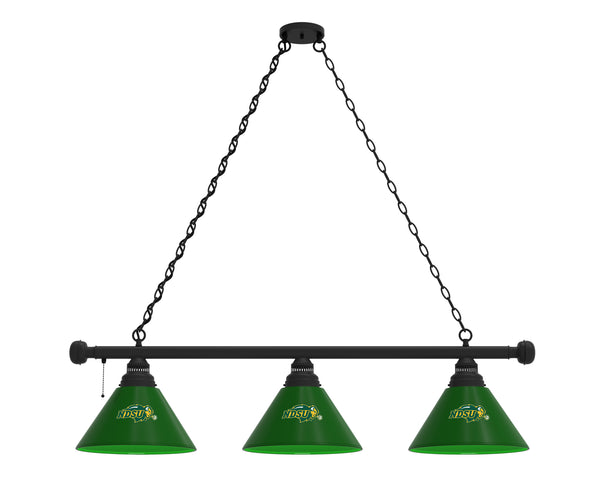 North Dakota State Billiard Light | NDSU Green 3 Shade Pool Table Light
