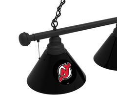 New Jersey Devils Billiard Light | NJ Devils 3 Shade Pool Table Light