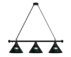 University of North Dakota Fighting Hawks Logo 3 Shade Billiard Table Light