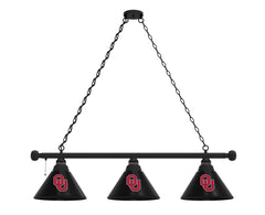 University of Oklahoma Sooners Logo 3 Shade Billiard Table Light