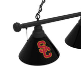 Southern California Billiard Lamp | USC 3 Shade Pool Table Light