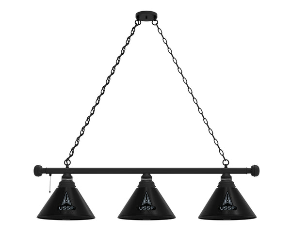 US United States Space Force Billiard Lamp | US United States Space Force 3 Shade Pool Table Light