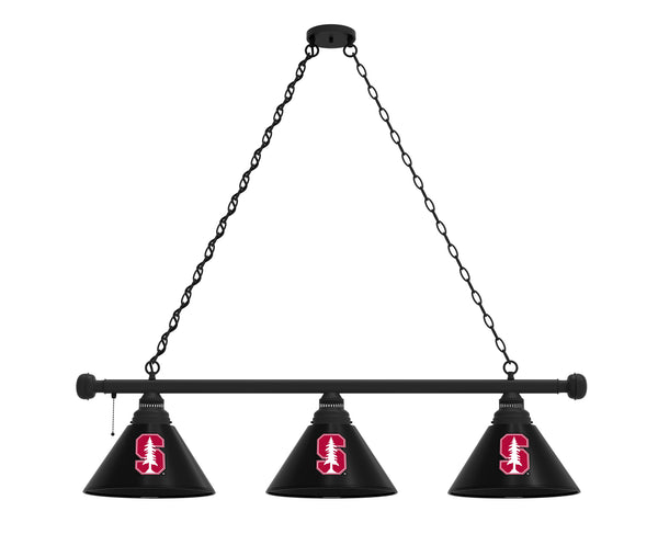 Stanford Billiard Lamp | SU Cardinals 3 Shade Pool Table Light