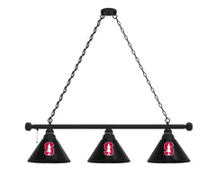 Stanford University Cardinals Logo 3 Shade Billiard Table Light
