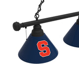 Syracuse Billiard Lamp | SU Orange 3 Shade Pool Table Light