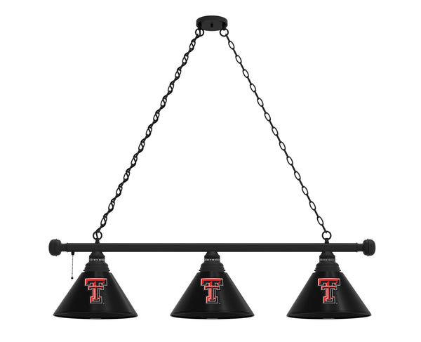 Texas Tech 3 Billiard Lamp | TTU Red Raiders 3 Shade Pool Table Light