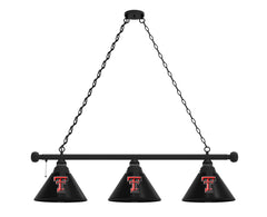Texas Tech University Red Raiders Logo 3 Shade Billiard Table Light