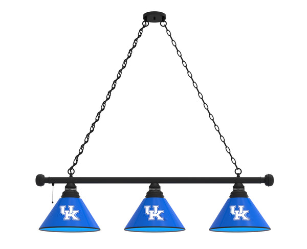 Kentucky Wildcats UK 3 Shade Billiard Table Light