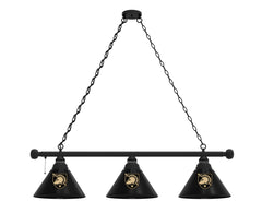 United States Military Academy Black Knights Logo 3 Shade Billiard Table Light