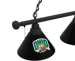 Ohio Billiard Lamp | UO Bobcats 3 Shade Pool Table Light