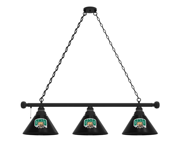 Ohio Billiard Lamp | UO Bobcats 3 Shade Pool Table Light