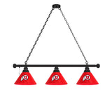 Utah Billiard Lamp | Utah Utes 3 Shade Pool Table Light
