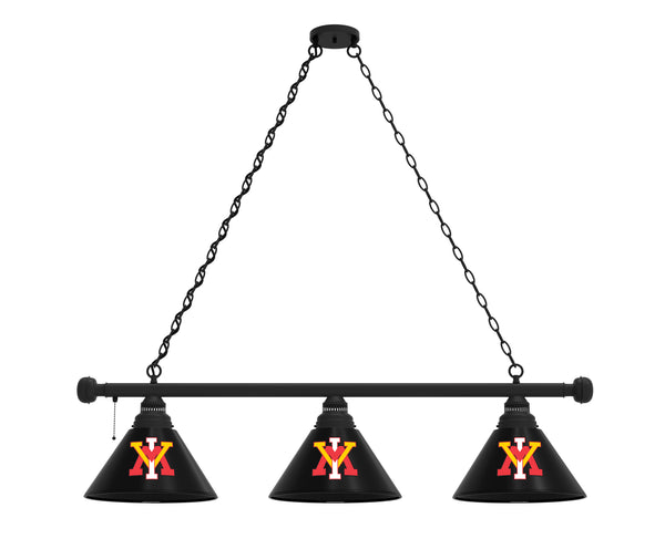 Virginia Military Institute Billiard Lamp | VMI 3 Shade Pool Table Light