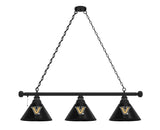Vanderbilt Billiard Lamp | VU Commodores 3 Shade Pool Table Light