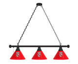 Wisconsin Billiard Lamp | UW Badger 3 Shade Pool Table Light