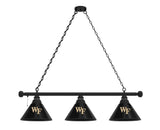 Wake Forest Billiard Lamp | WFU Demon Deacons 3 Shade Pool Table Light