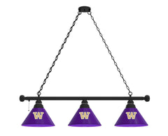 University of Washington Huskies Logo 3 Shade Billiard Table Light Merchandise.