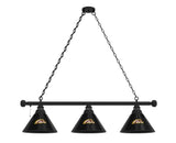 Western Michigan Billiard Lamp | WMU Broncos 3 Shade Pool Table Light