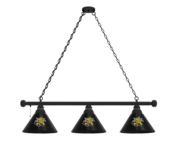 Wichita State Billiard Lamp | WSU Shockers 3 Shade Pool Table Light