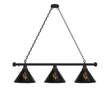 Wyoming Billiard Lamp | UW Cowboys 3 Shade Pool Table Light