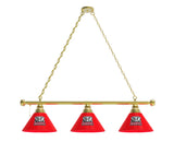 Alabama Elephant Crimson Tide 3 Shade Billiard Table Light