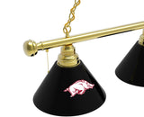 Arkansas Razorbacks 3 Shade Billiard Table Light
