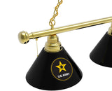 US Army Billiard Lamp | US Army 3 Shade Pool Table Light
