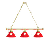 Calgary Flames 3 Shade Billiard Table Light