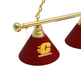 Central Michigan Chippewas 3 Shade Billiard Table Light