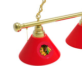 Chicago Blackhawks 3 Shade Billiard Table Light