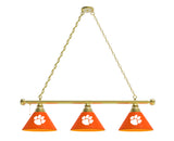 Clemson Tigers 3 Shade Billiard Table Light