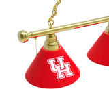 Houston Cougars 3 Shade Billiard Table Light
