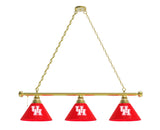 Houston Cougars 3 Shade Billiard Table Light