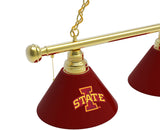 Iowa State Cyclones 3 Shade Billiard Table Light