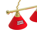 Louisiana at Lafayette Ragin Cajuns 3 Shade Billiard Table Light