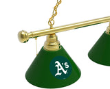 Oakland Athletics 3 Shade MLB Baseball Billiard Table Light