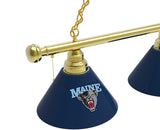 Maine Billiard Light | Maine Black Bears 3 Shade Pool Table Light