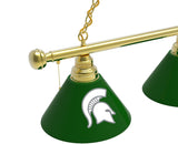 Michigan State Billiard Light | MSU Spartans 3 Shade Pool Table Light