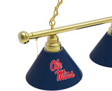 Mississippi Billiard Light | Ole Miss Rebels 3 Shade Pool Table Light