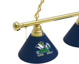 Notre Dame Leprechaun Billiard Lamp | UND 3 Shade Pool Table Light