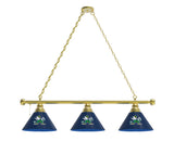 Notre Dame Leprechaun Billiard Lamp | UND 3 Shade Pool Table Light